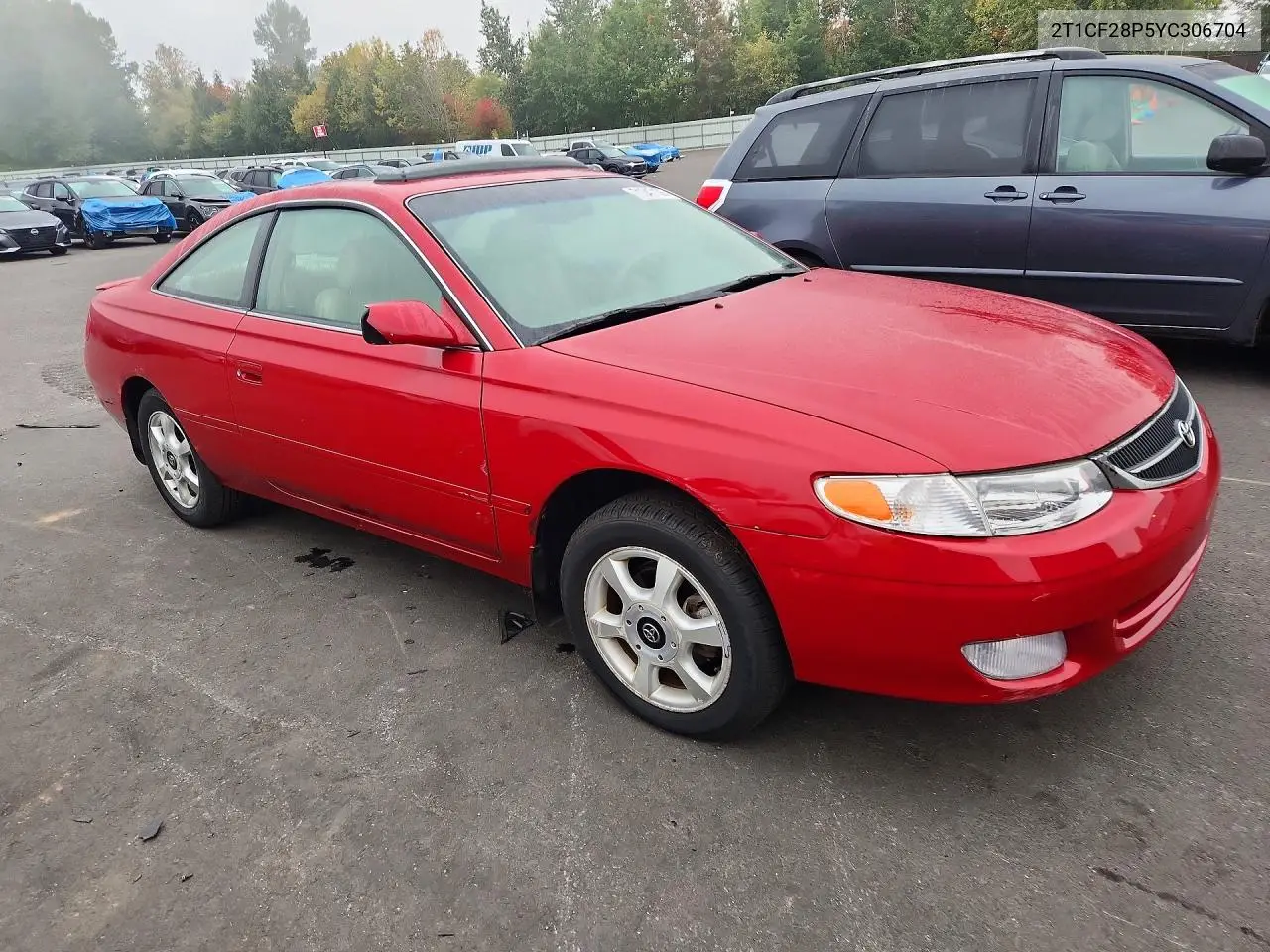 2000 TOYOTA CAMRY SOLARA VIN 2T1CF28P5YC306704 — фото 4