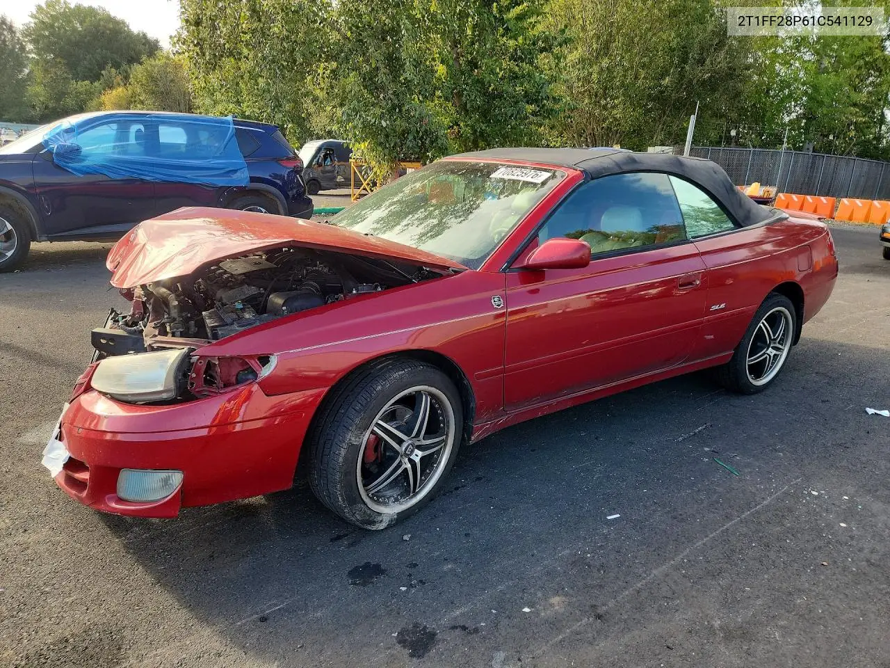 TOYOTA CAMRY SOLARA 2001, VIN 2T1FF28P61C541129