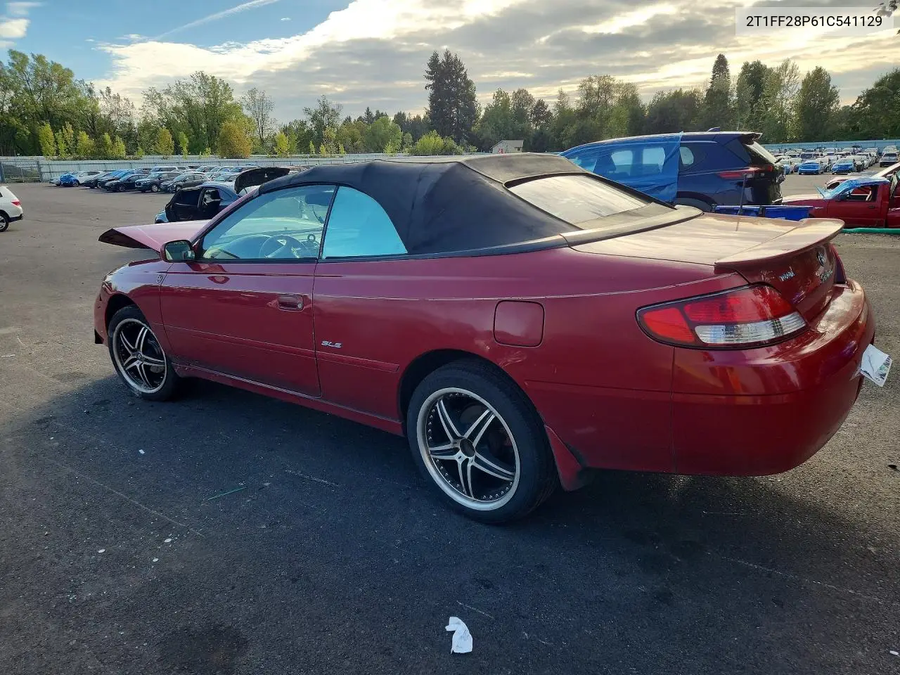 2001 TOYOTA CAMRY SOLARA VIN 2T1FF28P61C541129 — фото 2