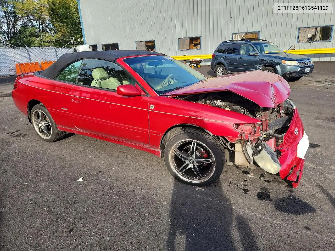 2001 TOYOTA CAMRY SOLARA VIN 2T1FF28P61C541129 — фото 4