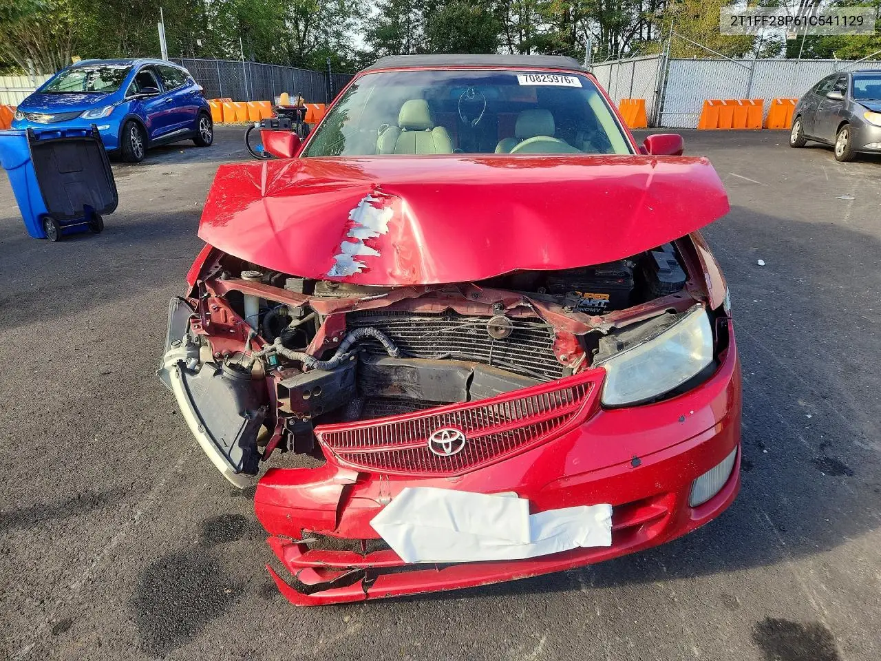 2001 TOYOTA CAMRY SOLARA VIN 2T1FF28P61C541129 — фото 5