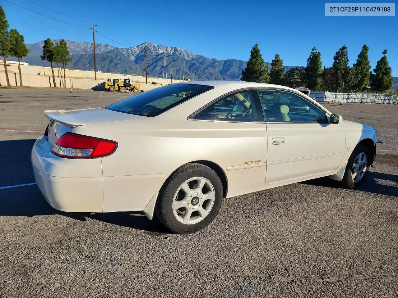2001 TOYOTA CAMRY SOLARA VIN 2T1CF28P11C479108 — фото 3