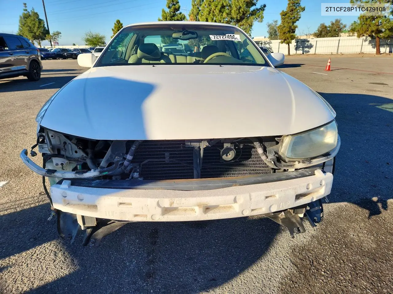 2001 TOYOTA CAMRY SOLARA VIN 2T1CF28P11C479108 — фото 5