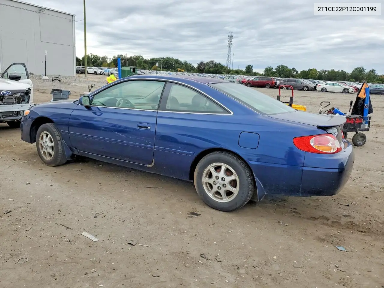 2002 TOYOTA CAMRY SOLARA VIN 2T1CE22P12C001199 — фото 2