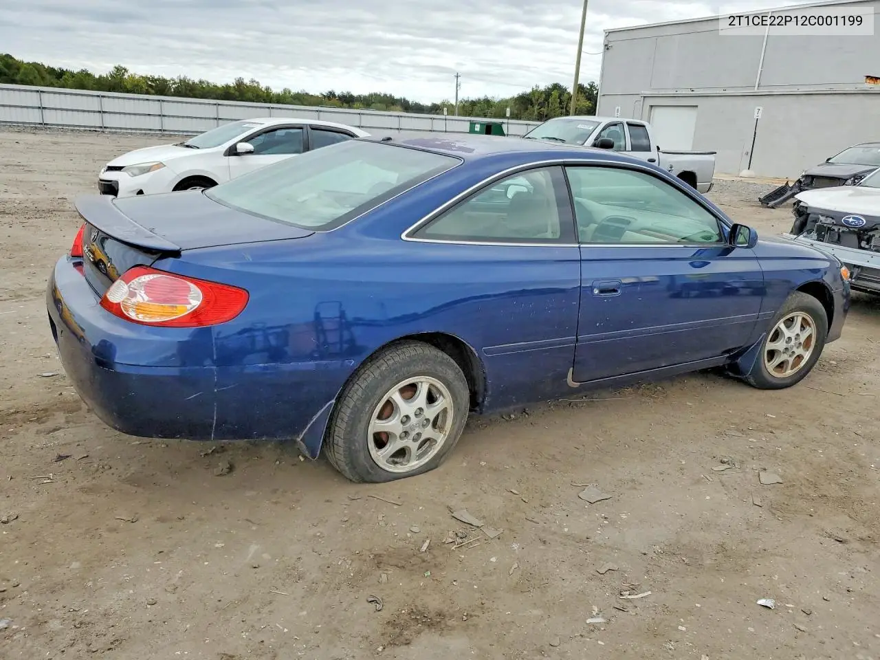 2002 TOYOTA CAMRY SOLARA VIN 2T1CE22P12C001199 — фото 3