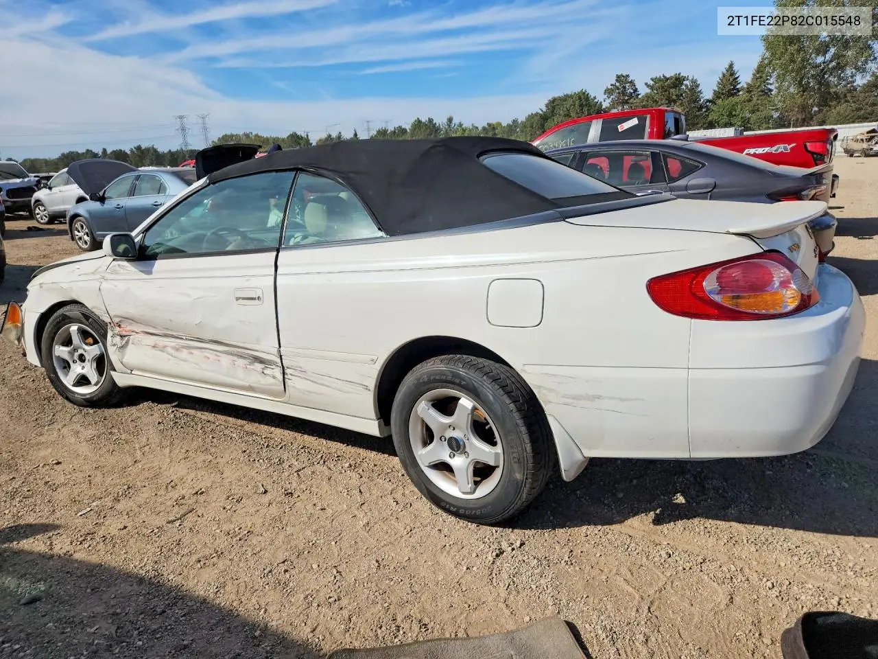 2002 TOYOTA CAMRY SOLARA VIN 2T1FE22P82C015548 — фото 2