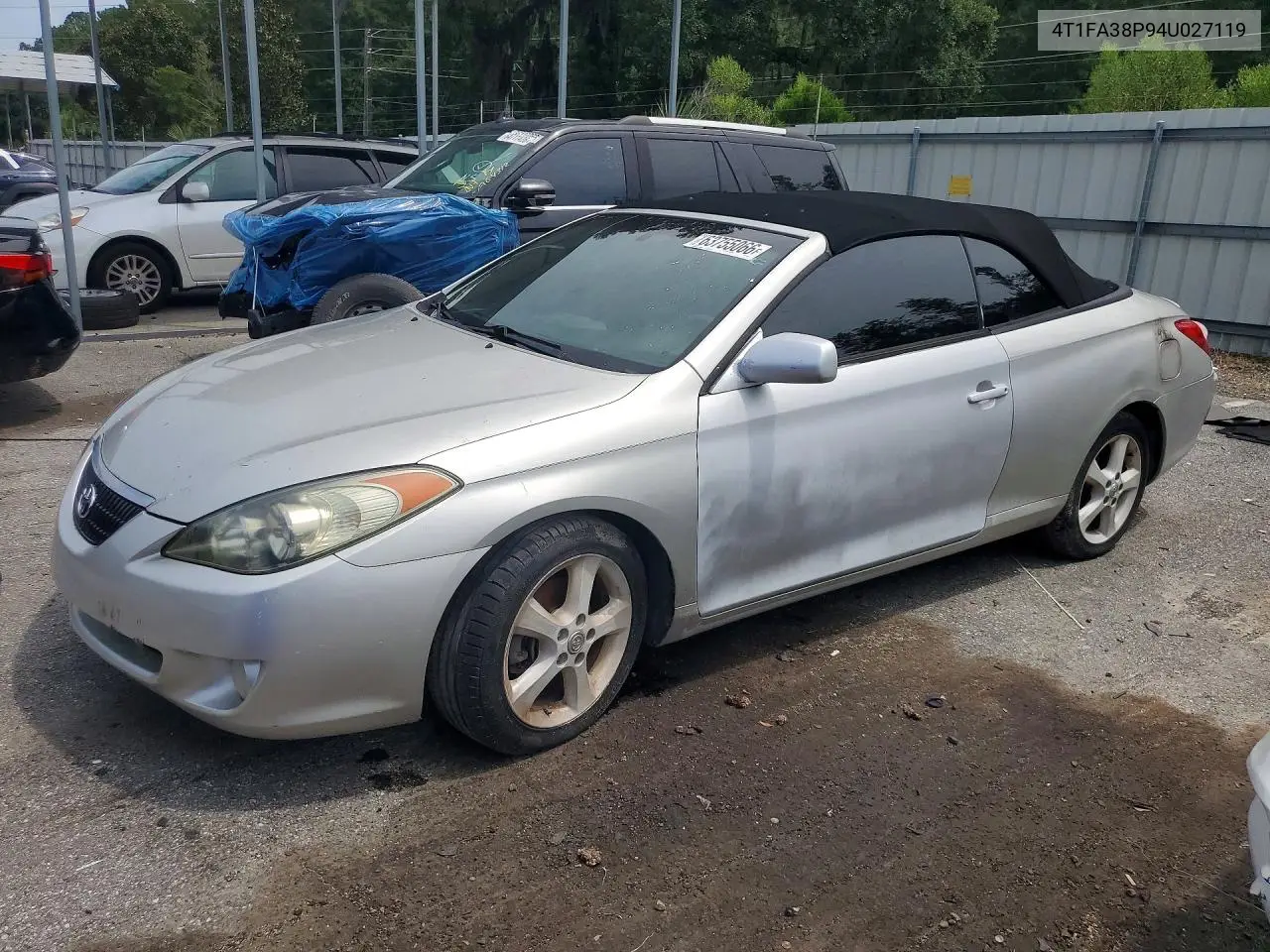 TOYOTA CAMRY SOLARA 2004, VIN 4T1FA38P94U027119