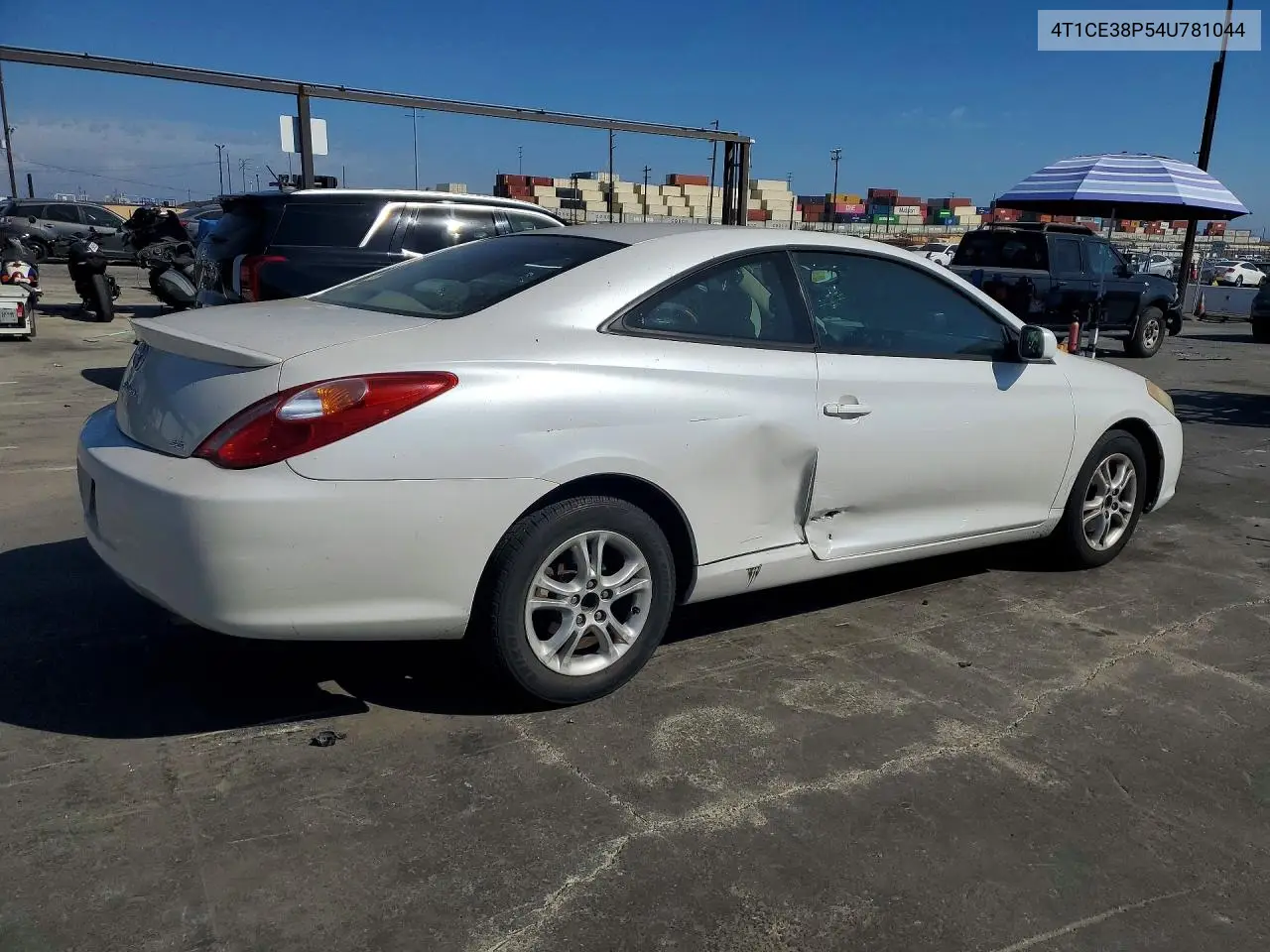 2004 TOYOTA CAMRY SOLARA VIN 4T1CE38P54U781044 — фото 3