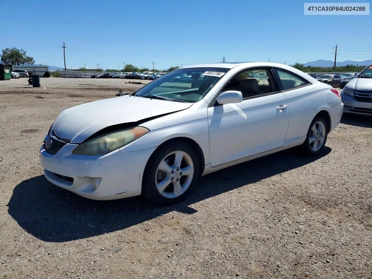 TOYOTA CAMRY SOLARA 2004, VIN 4T1CA30P84U024288