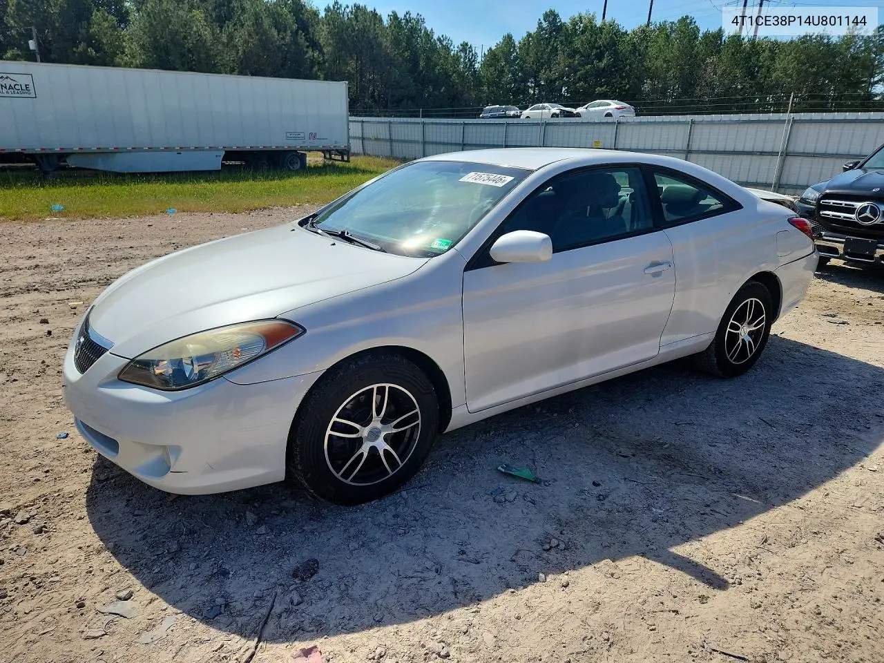 TOYOTA CAMRY SOLARA 2004, VIN 4T1CE38P14U801144