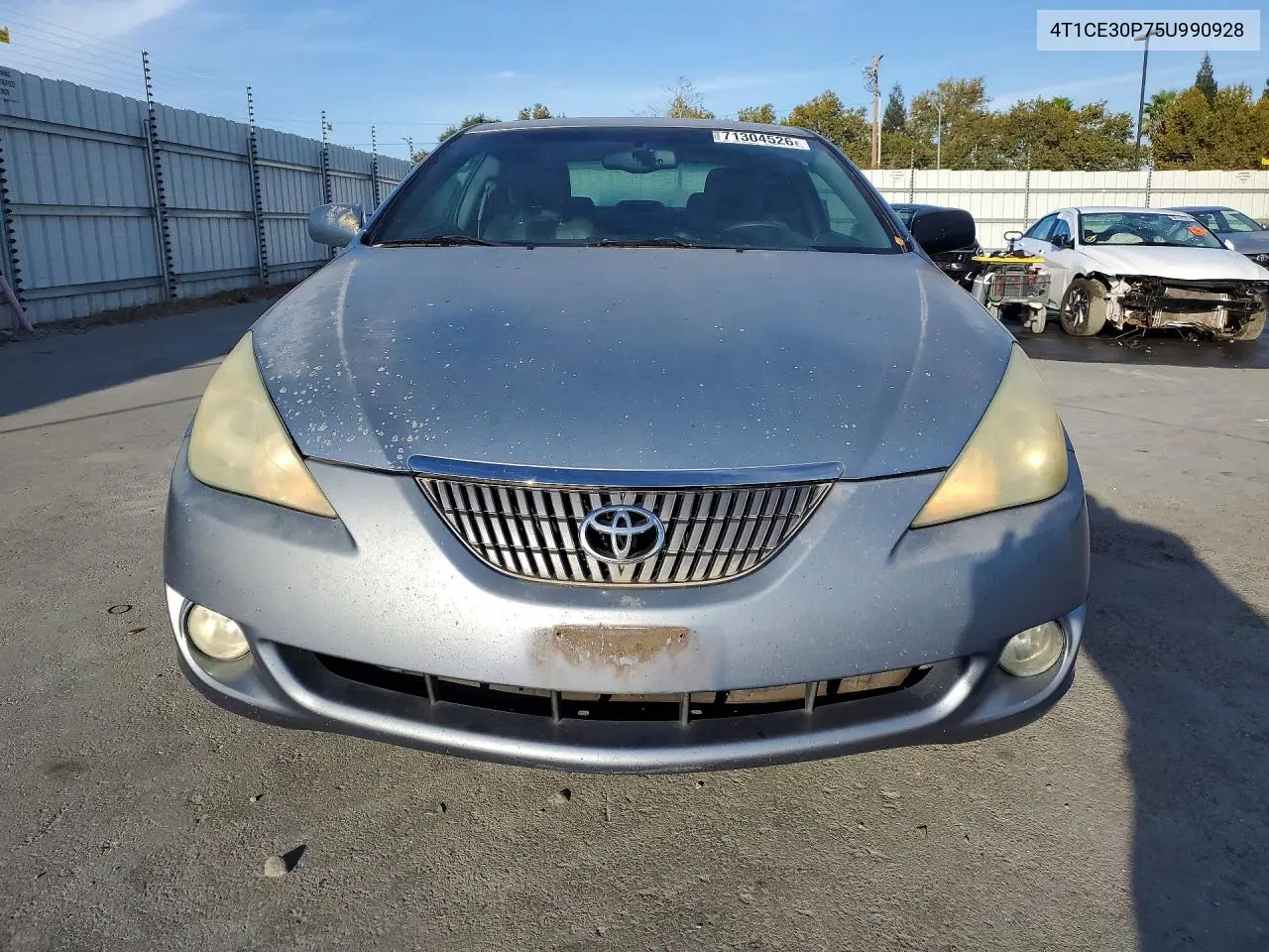 2005 TOYOTA CAMRY SOLARA VIN 4T1CE30P75U990928 — фото 5