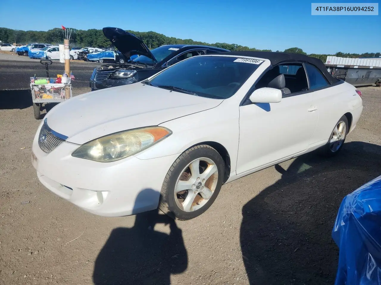 TOYOTA CAMRY SOLARA 2006, VIN 4T1FA38P16U094252
