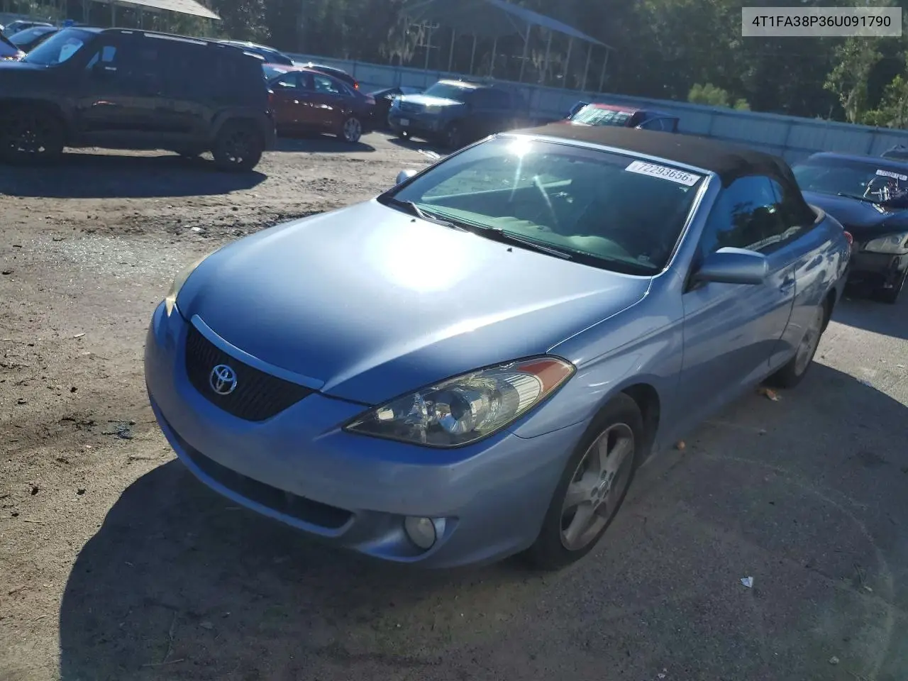 TOYOTA CAMRY SOLARA 2006, VIN 4T1FA38P36U091790