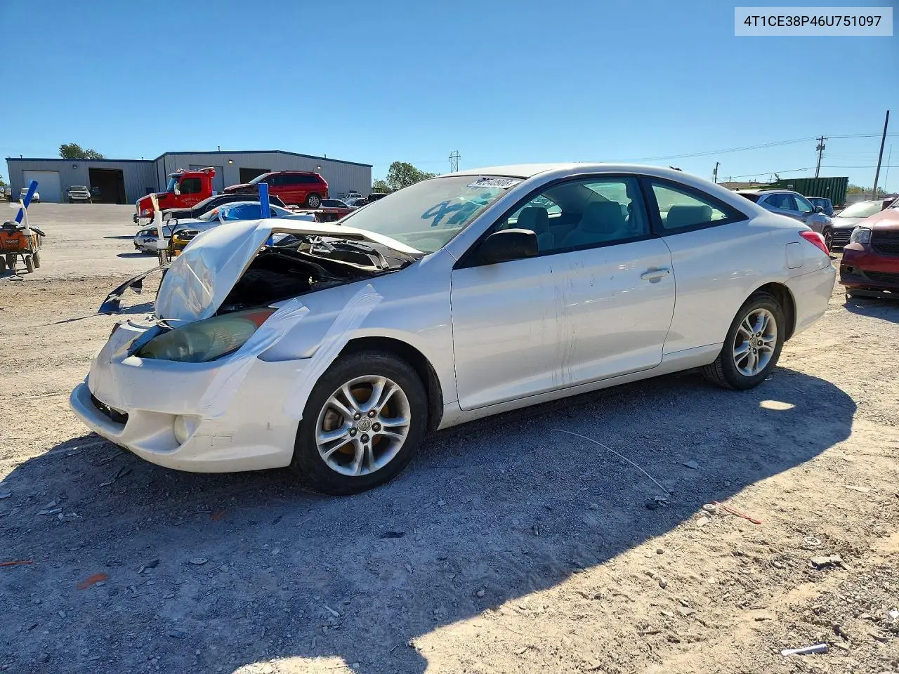 TOYOTA CAMRY SOLARA 2006, VIN 4T1CE38P46U751097