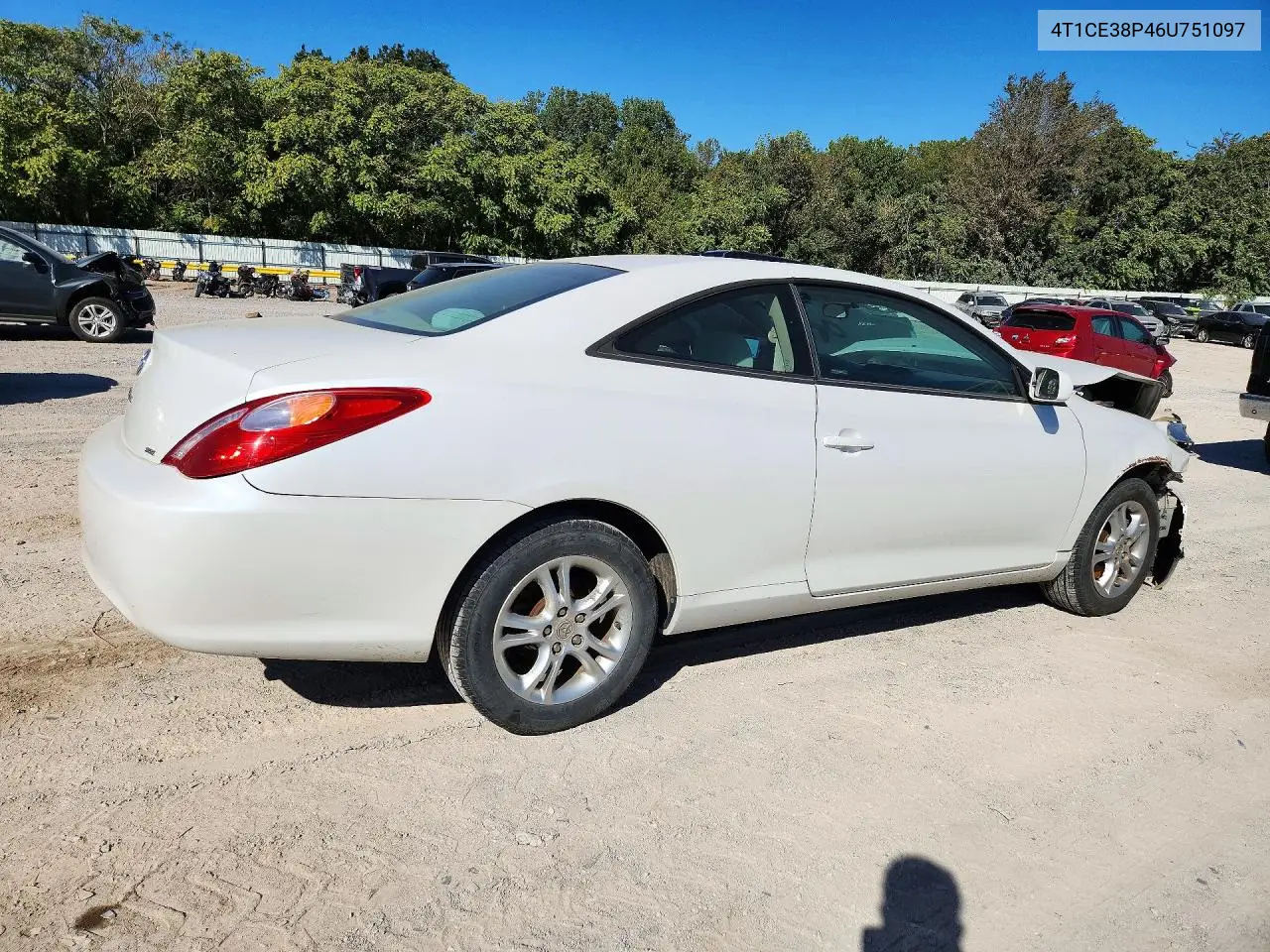 2006 TOYOTA CAMRY SOLARA VIN 4T1CE38P46U751097 — фото 3