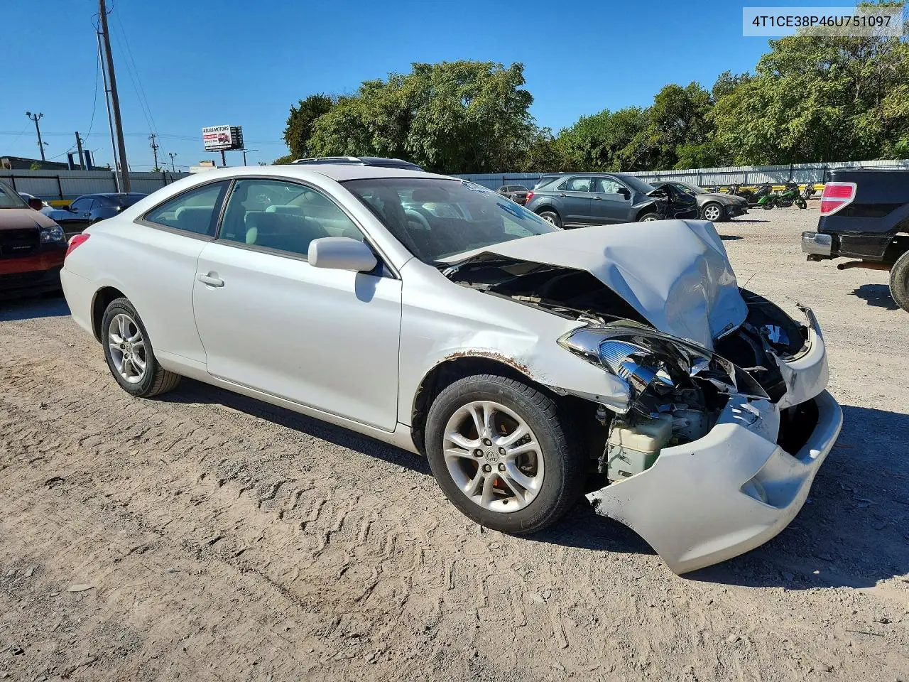 2006 TOYOTA CAMRY SOLARA VIN 4T1CE38P46U751097 — фото 4