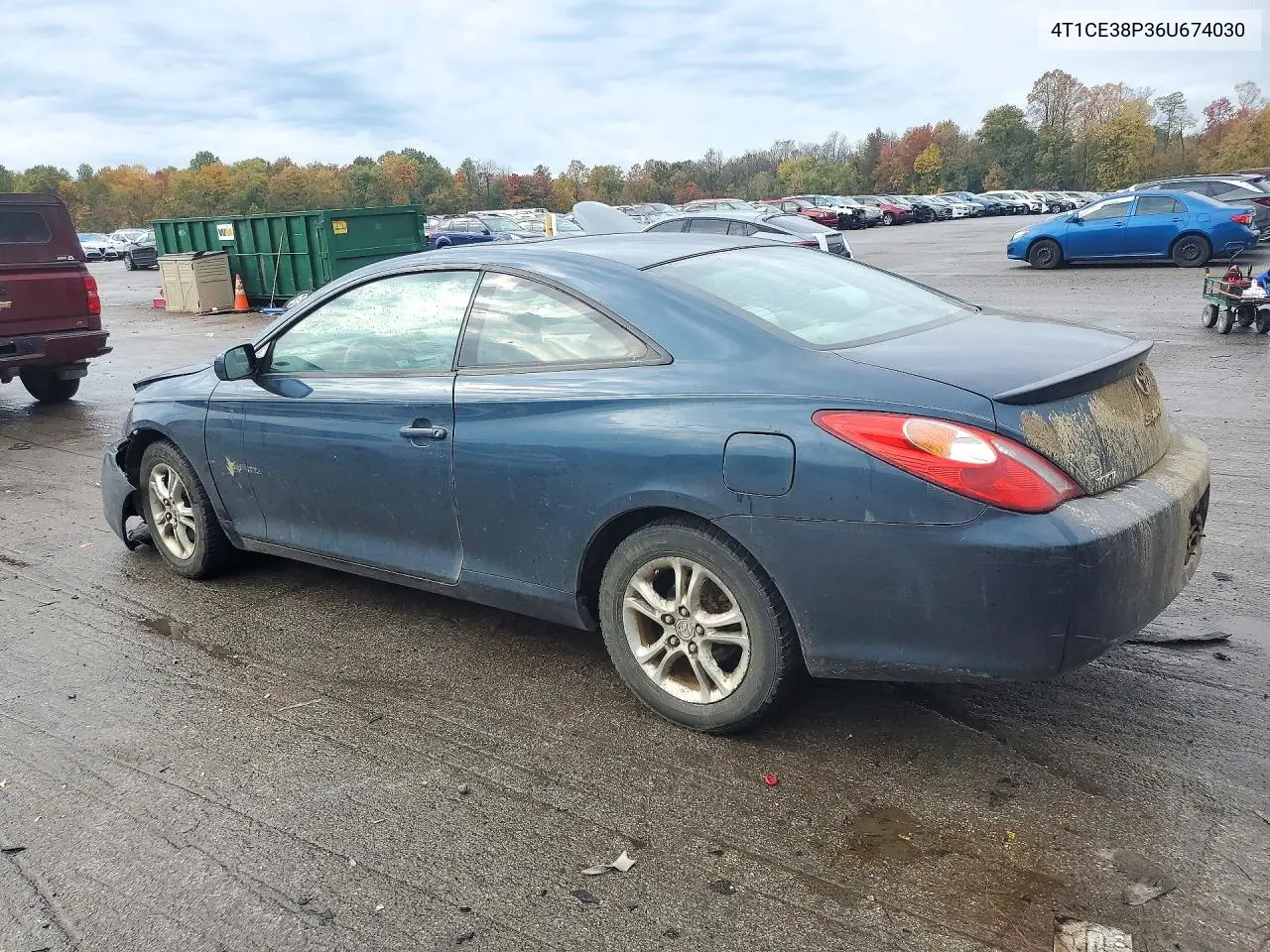 2006 TOYOTA CAMRY SOLARA VIN 4T1CE38P36U674030 — фото 2