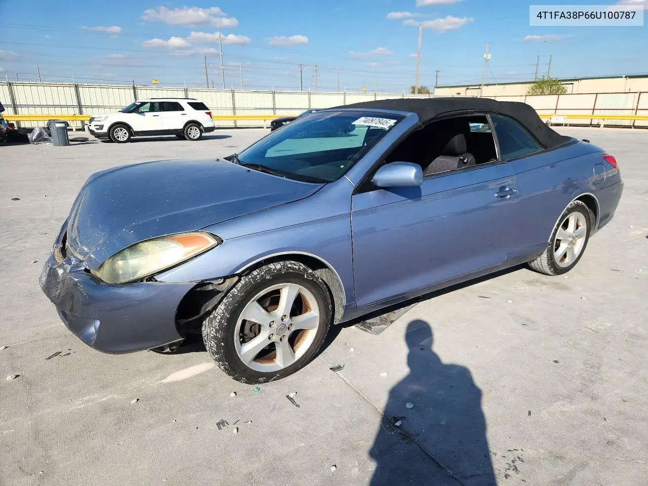 TOYOTA CAMRY SOLARA 2006, VIN 4T1FA38P66U100787