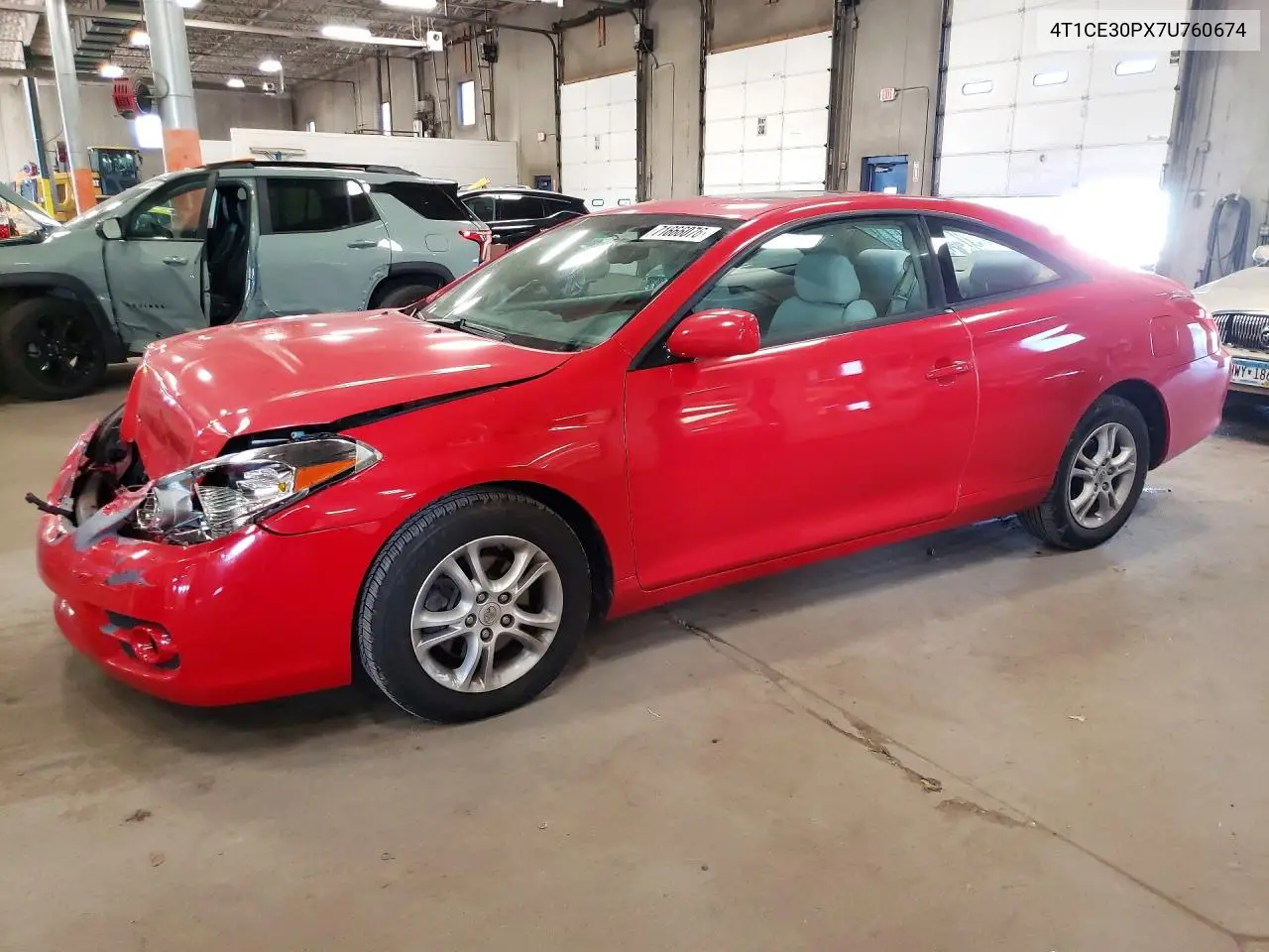 TOYOTA CAMRY SOLARA 2007, VIN 4T1CE30PX7U760674