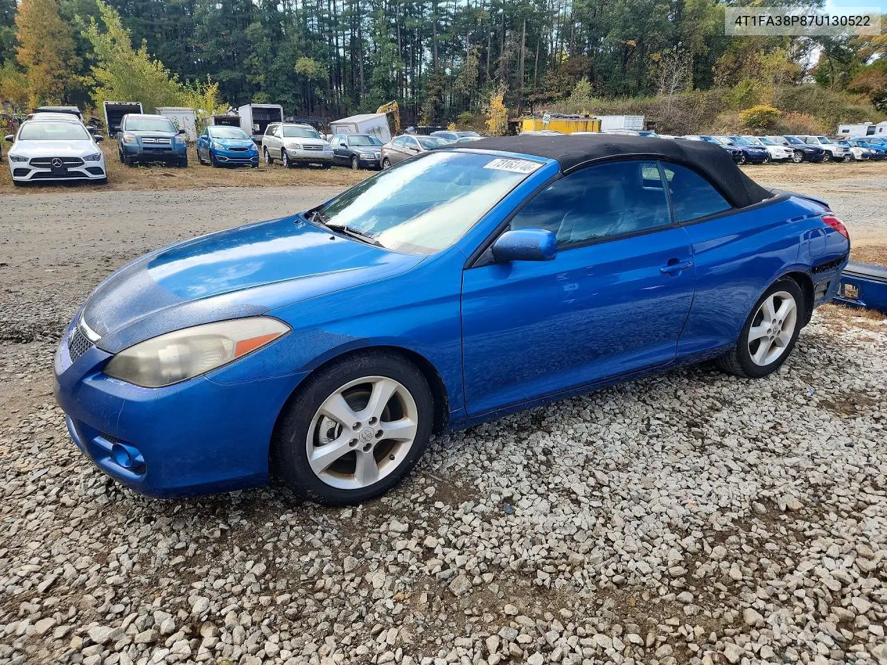 TOYOTA CAMRY SOLARA 2007, VIN 4T1FA38P87U130522