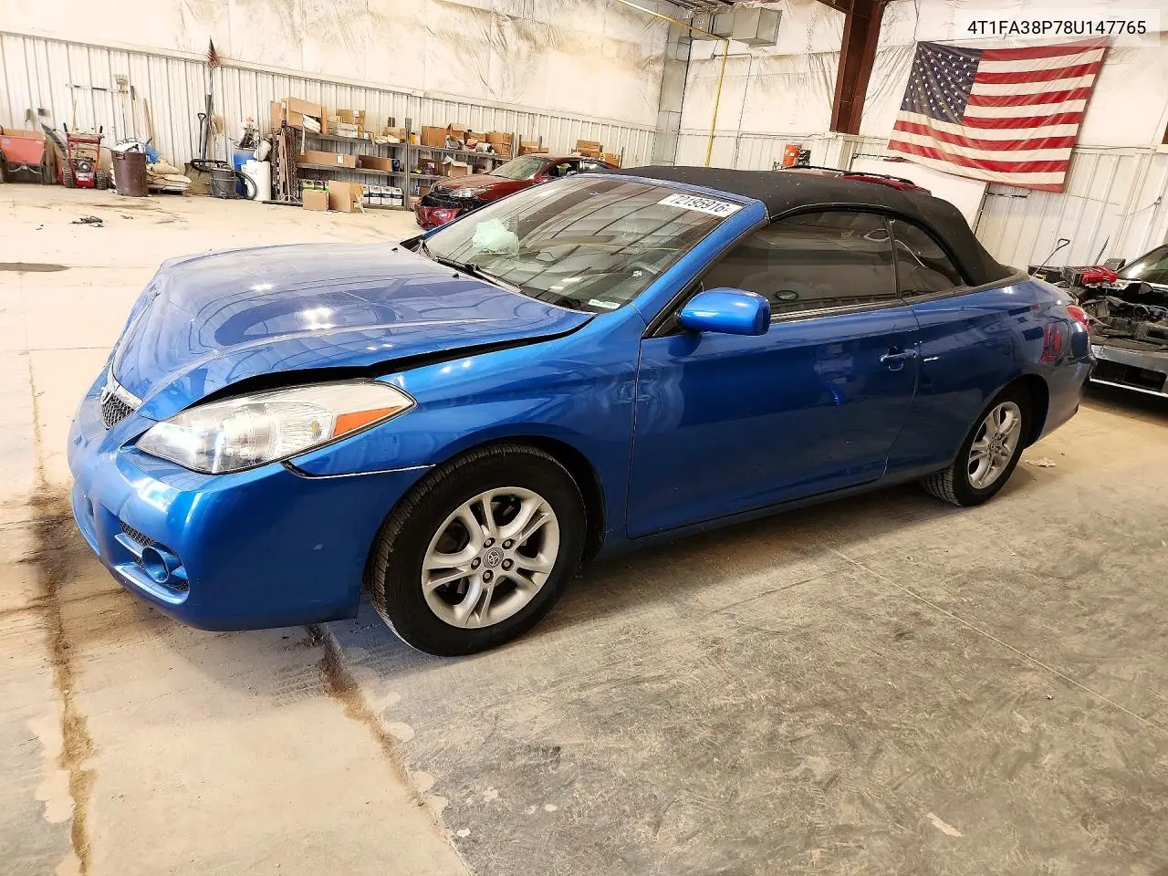 TOYOTA CAMRY SOLARA 2008, VIN 4T1FA38P78U147765