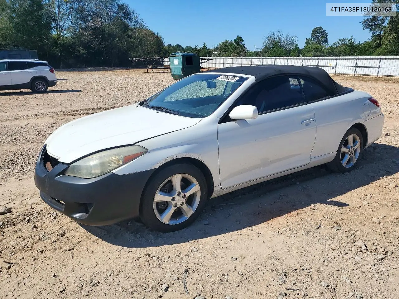 TOYOTA CAMRY SOLARA 2008, VIN 4T1FA38P18U136163
