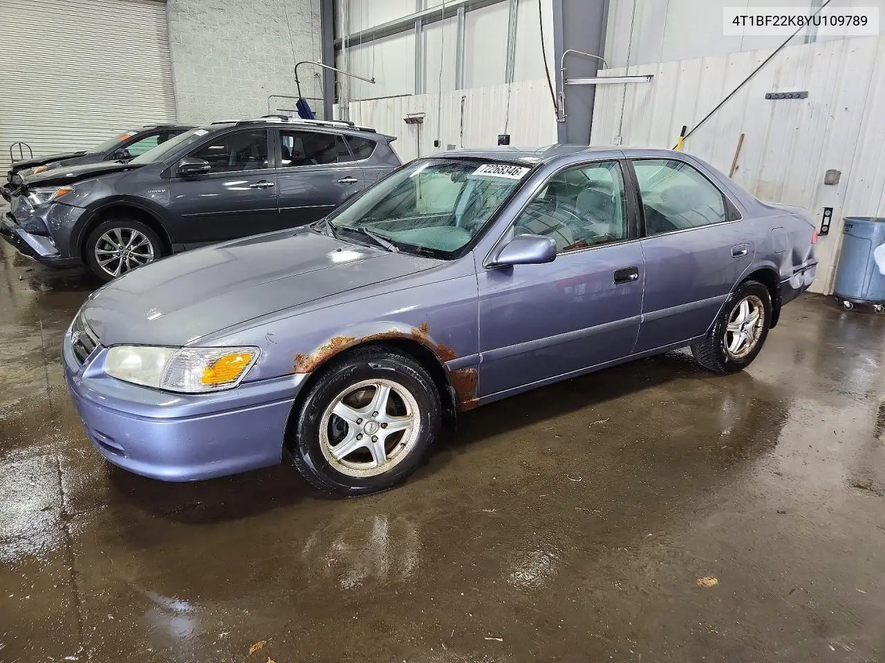 TOYOTA CAMRY 2000, VIN 4T1BF22K8YU109789