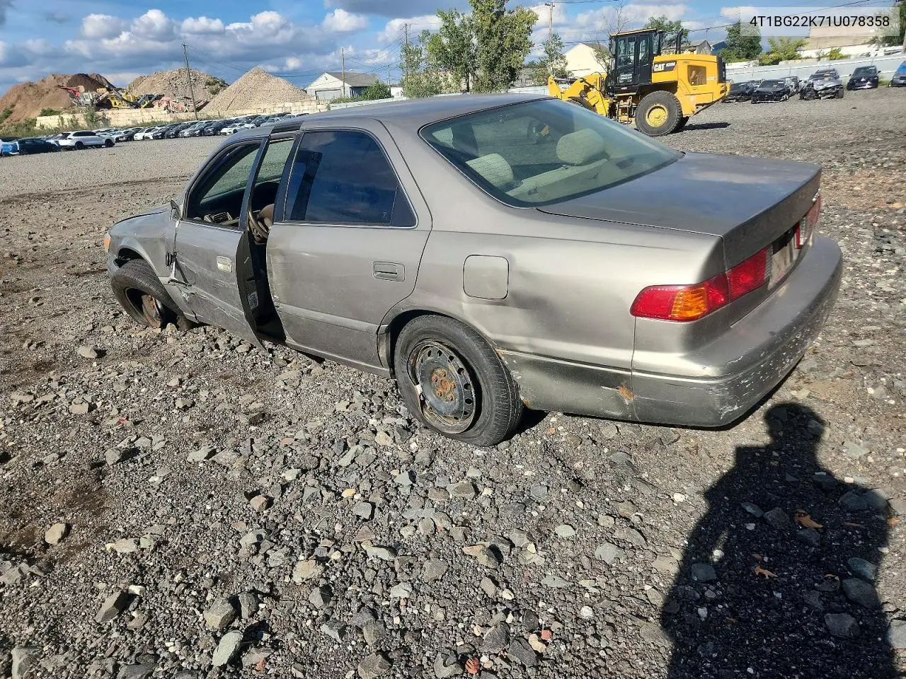 2001 TOYOTA CAMRY VIN 4T1BG22K71U078358 — фото 4