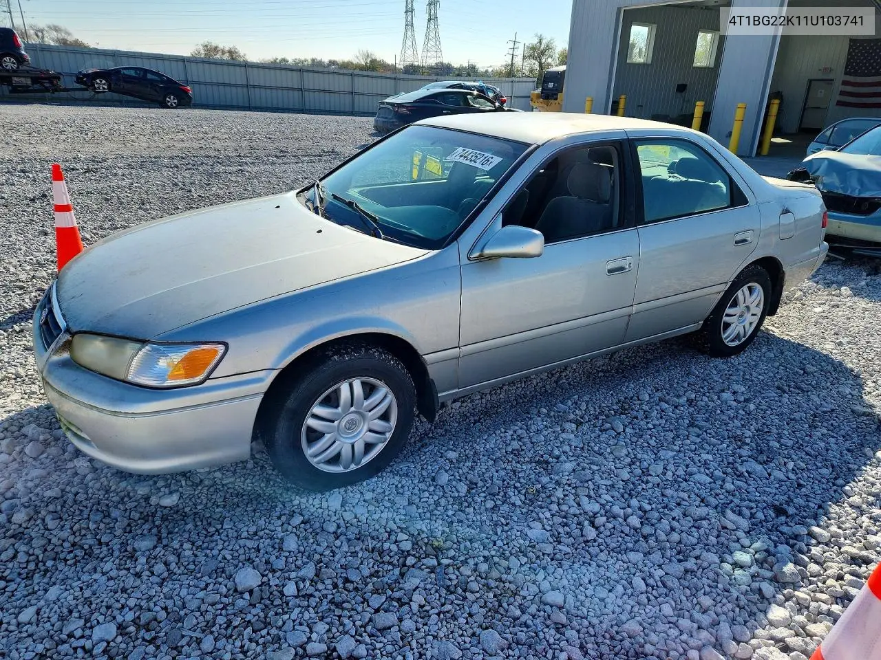 TOYOTA CAMRY 2001, VIN 4T1BG22K11U103741