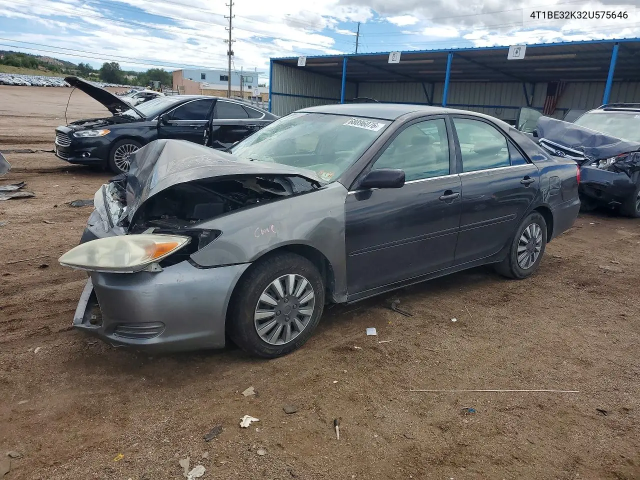TOYOTA CAMRY 2002, VIN 4T1BE32K32U575646
