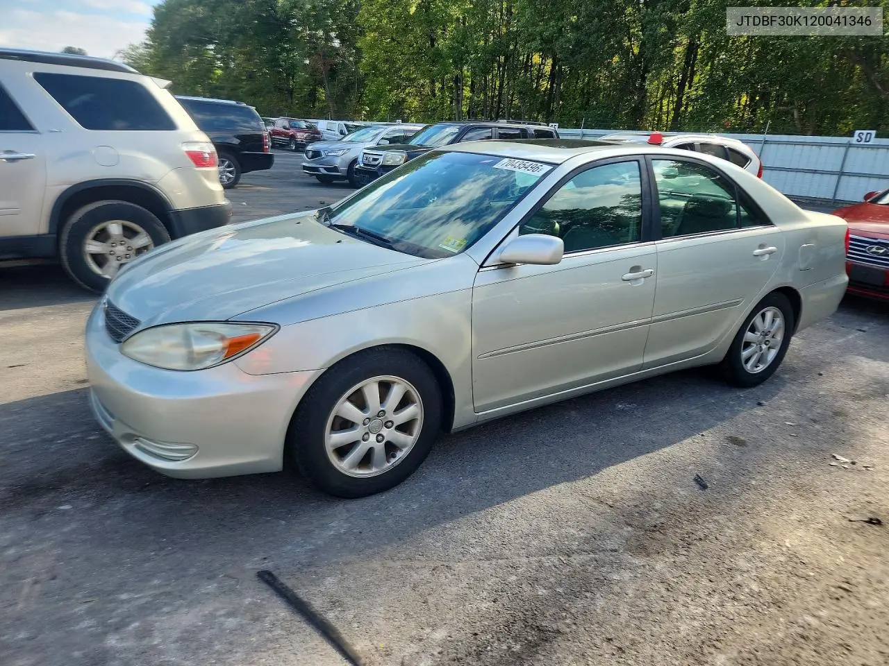 TOYOTA CAMRY 2002, VIN JTDBF30K120041346