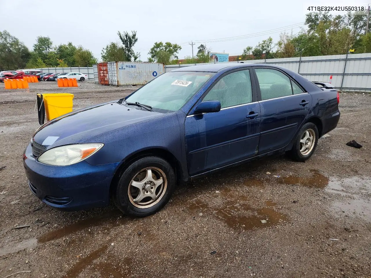 TOYOTA CAMRY 2002, VIN 4T1BE32K42U550318