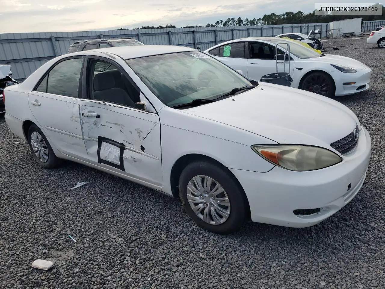 2002 TOYOTA CAMRY VIN JTDBE32K320128469 — фото 4