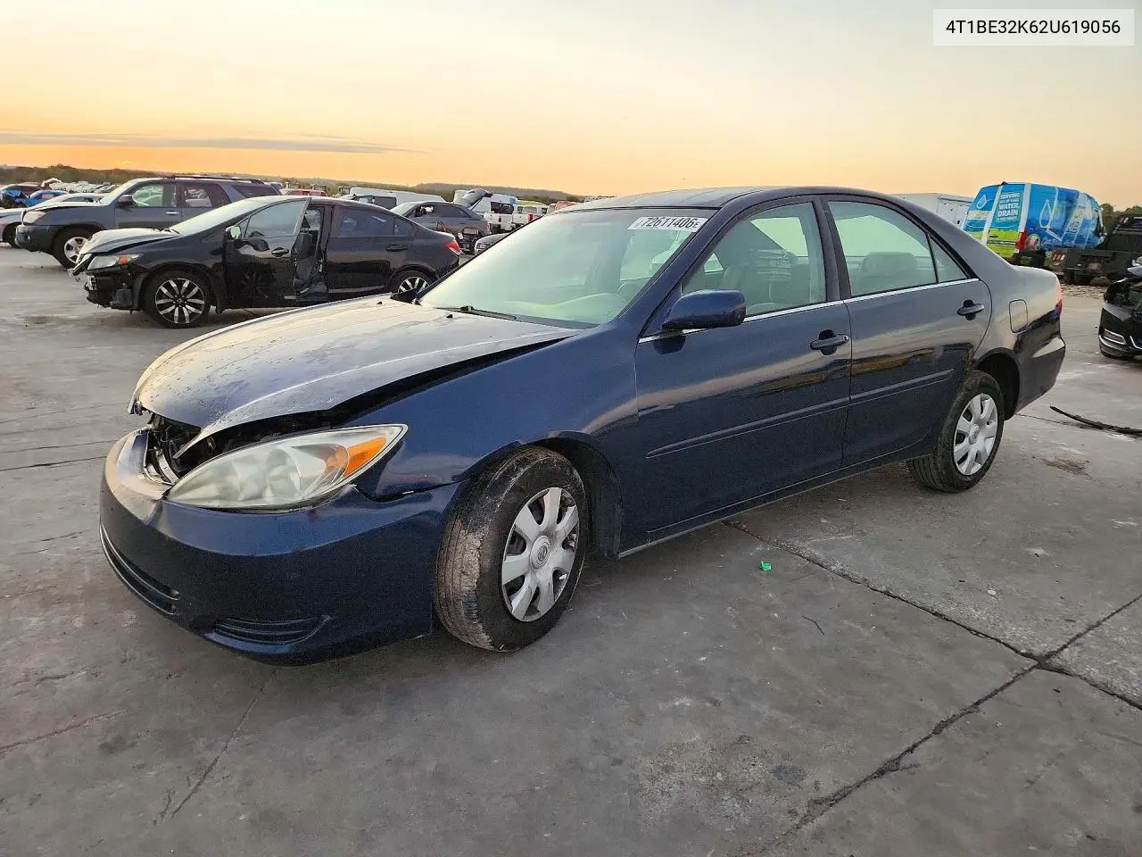 TOYOTA CAMRY 2002, VIN 4T1BE32K62U619056