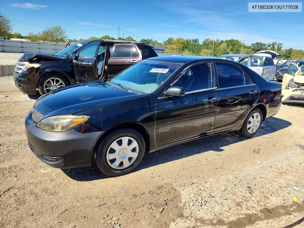TOYOTA CAMRY 2003, VIN 4T1BE32K13U177028
