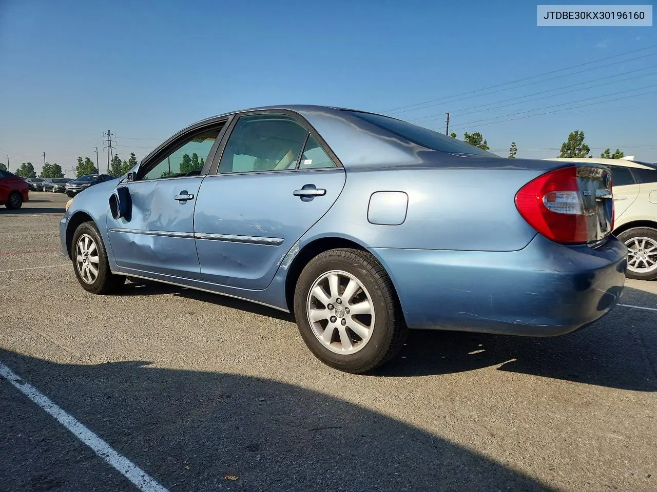 2003 TOYOTA CAMRY VIN JTDBE30KX30196160 — фото 2