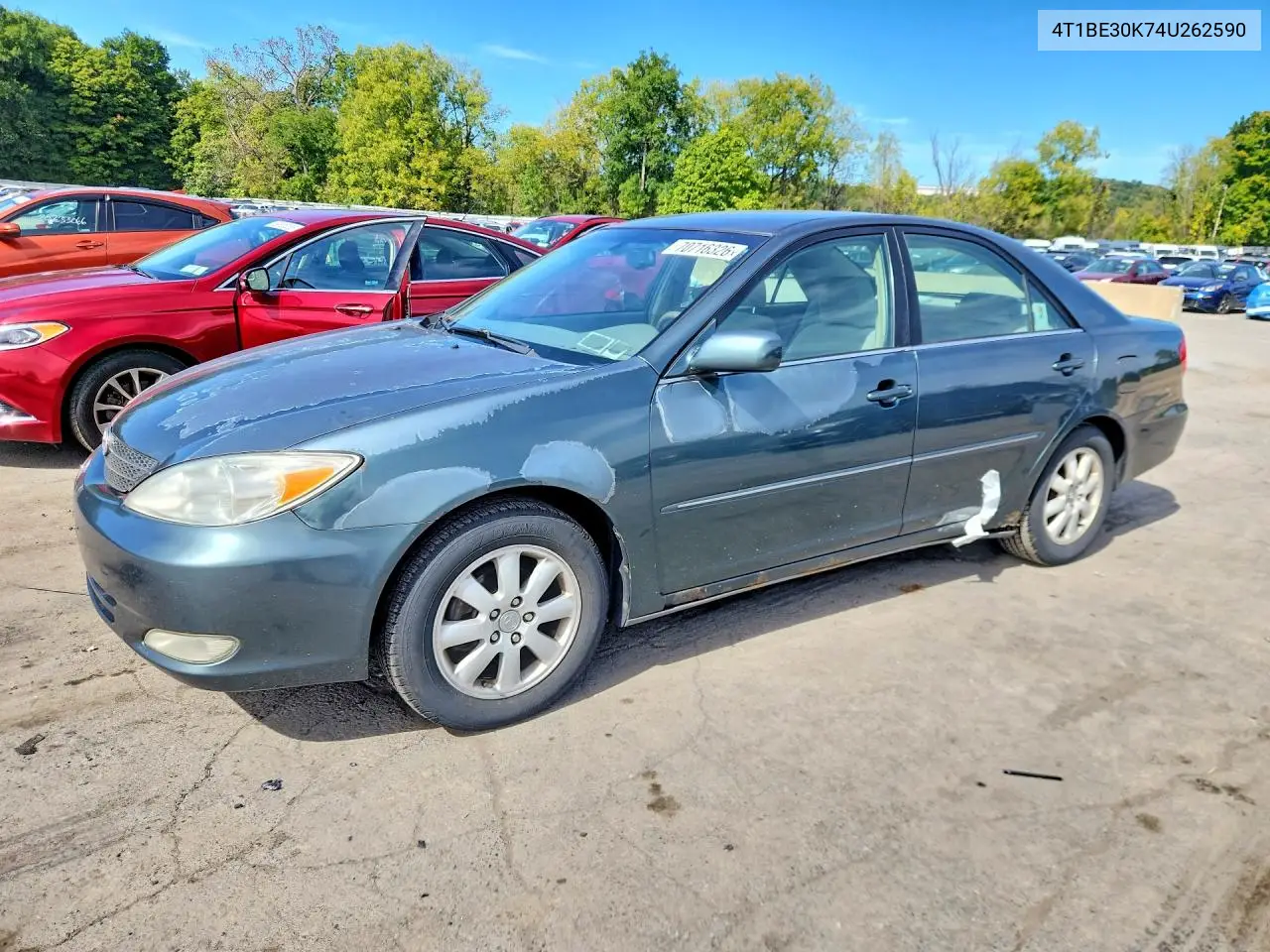 TOYOTA CAMRY 2004, VIN 4T1BE30K74U262590