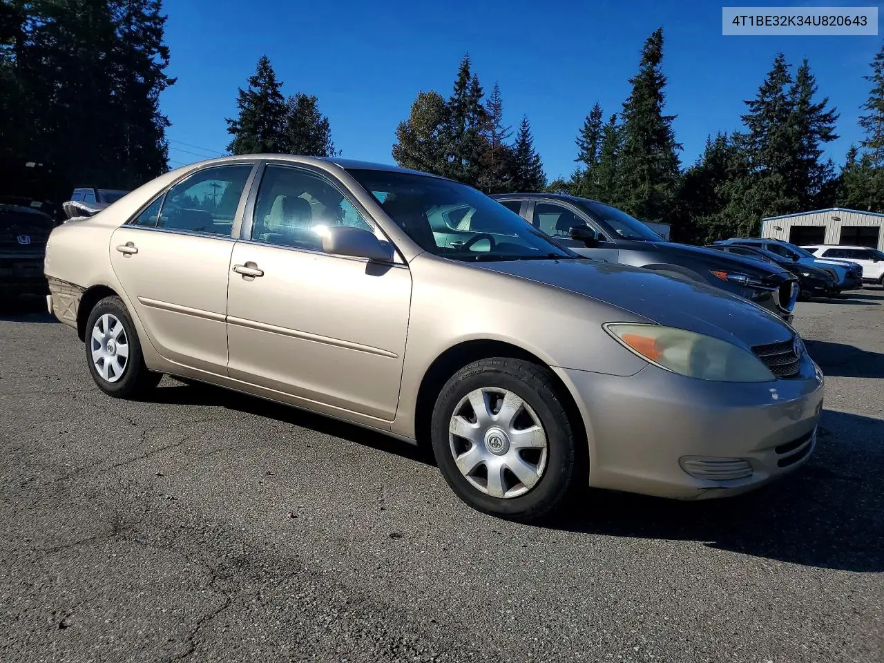 2004 TOYOTA CAMRY VIN 4T1BE32K34U820643 — фото 4