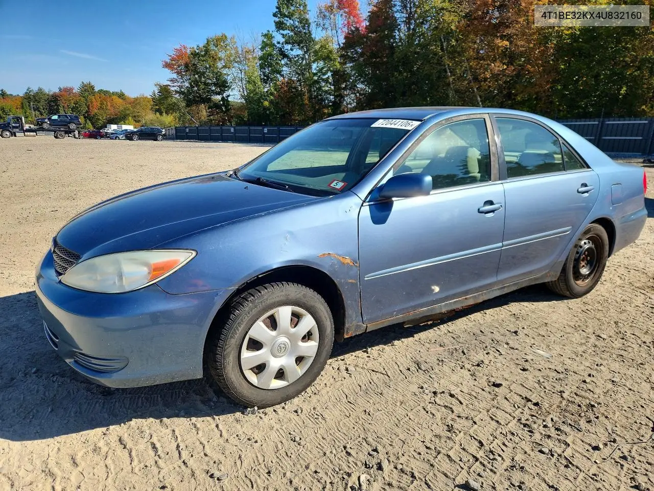 TOYOTA CAMRY 2004, VIN 4T1BE32KX4U832160