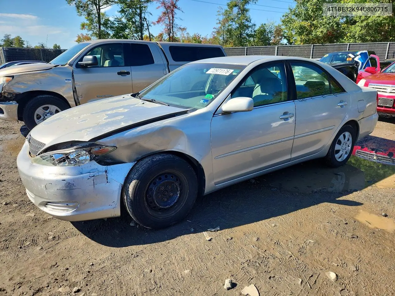 TOYOTA CAMRY 2004, VIN 4T1BE32K94U806715