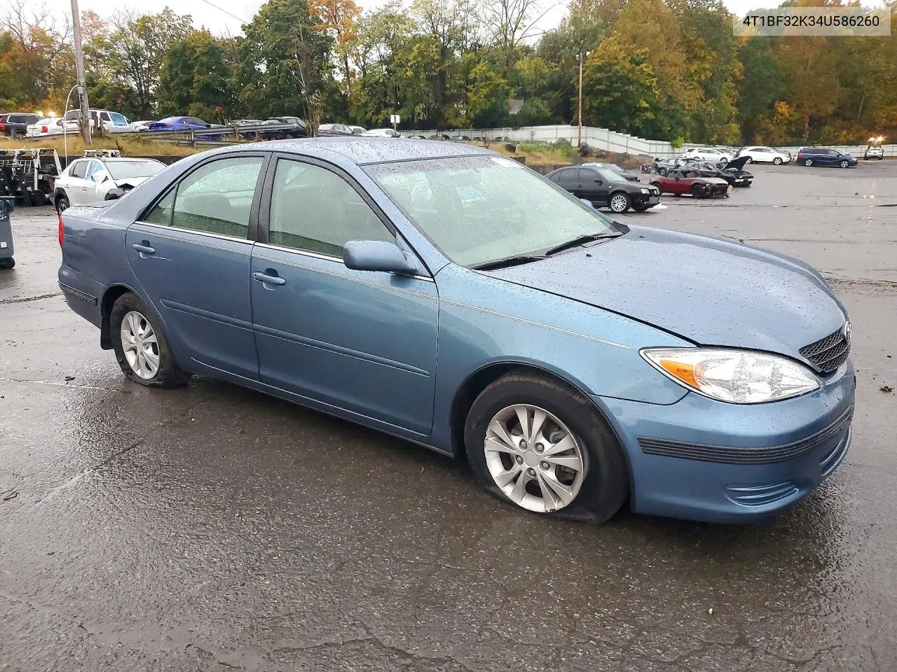 2004 TOYOTA CAMRY VIN 4T1BF32K34U586260 — фото 4