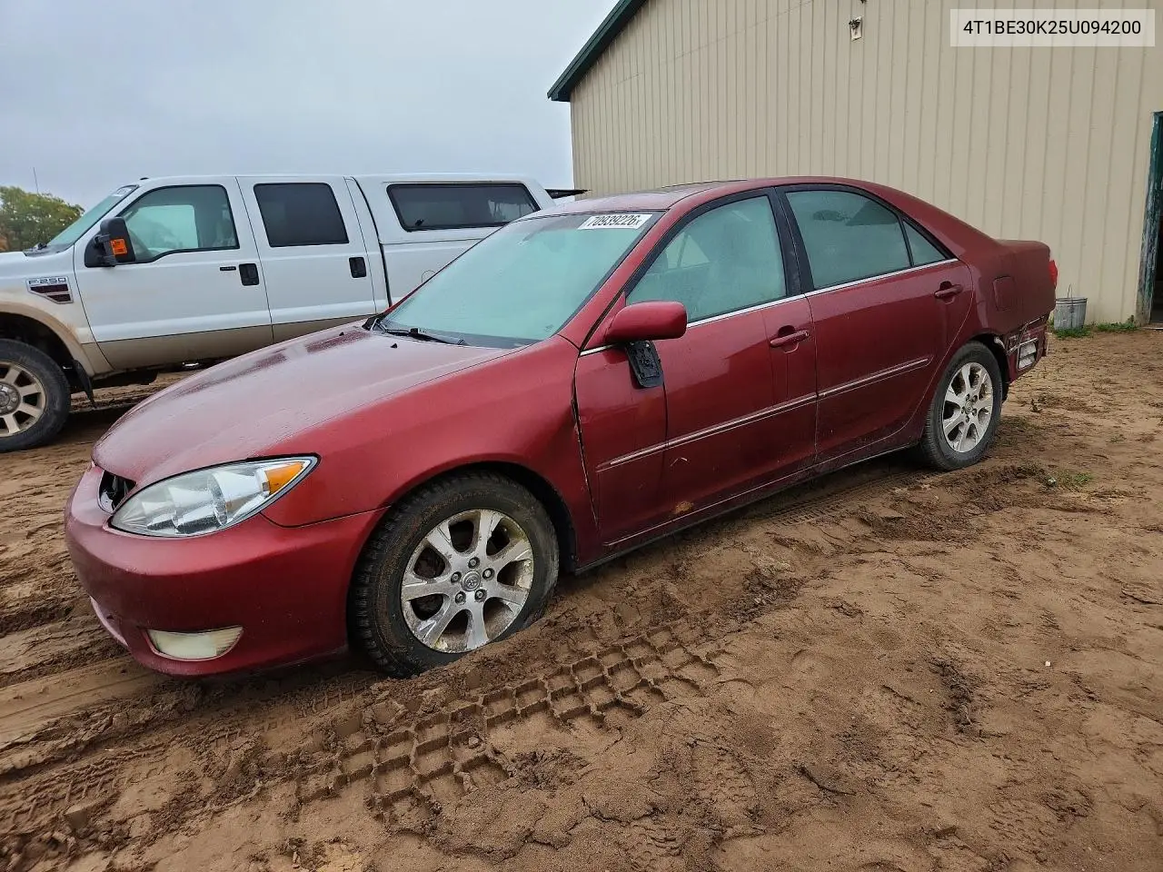TOYOTA CAMRY 2005, VIN 4T1BE30K25U094200
