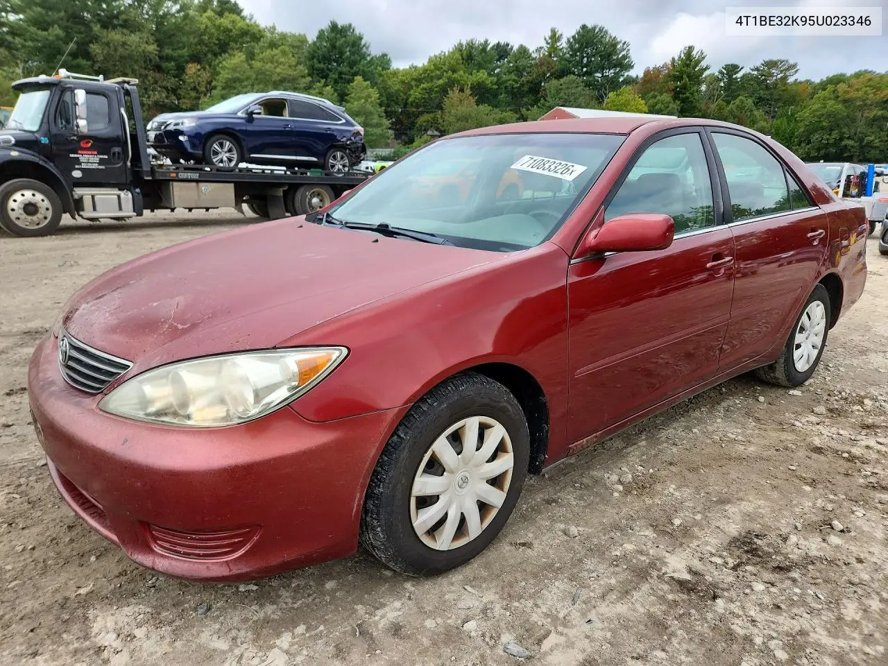 TOYOTA CAMRY 2005, VIN 4T1BE32K95U023346