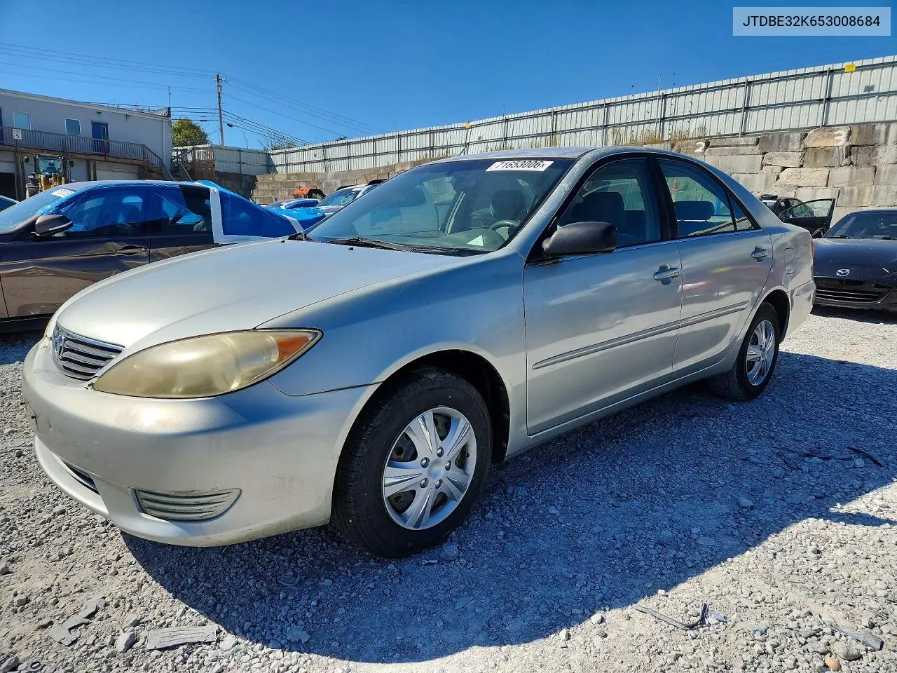 TOYOTA CAMRY 2005, VIN JTDBE32K653008684