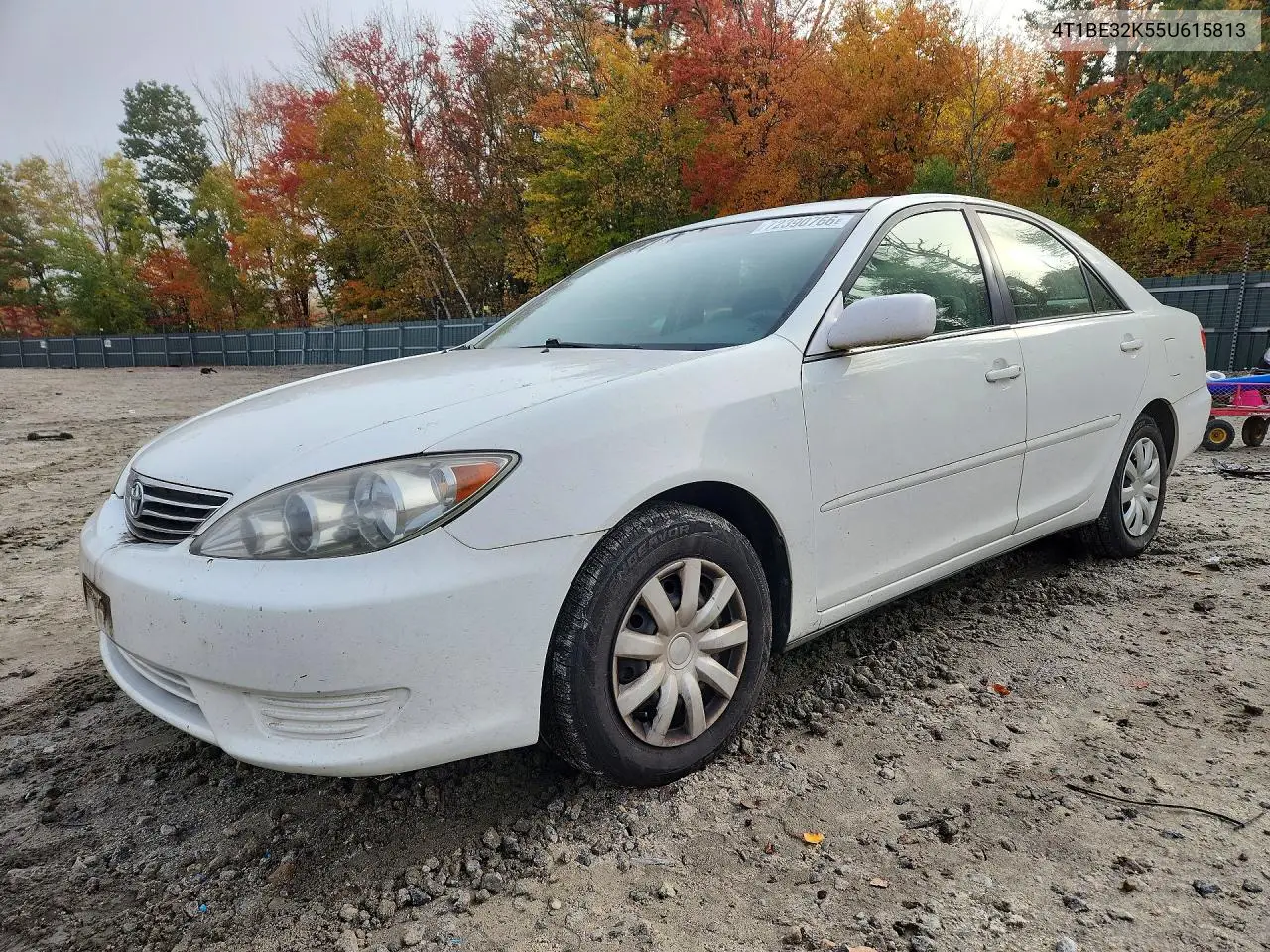 TOYOTA CAMRY 2005, VIN 4T1BE32K55U615813
