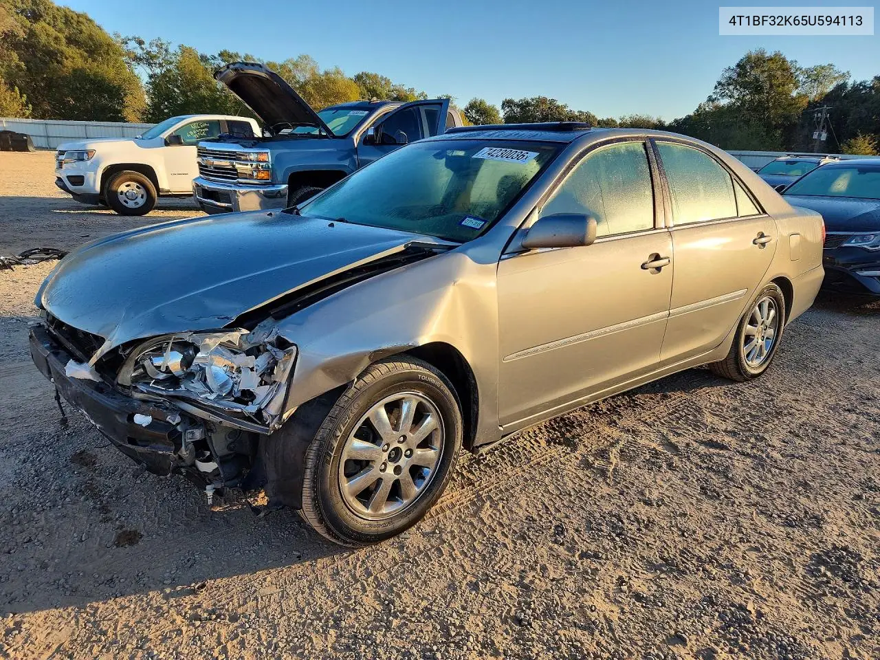 TOYOTA CAMRY 2005, VIN 4T1BF32K65U594113