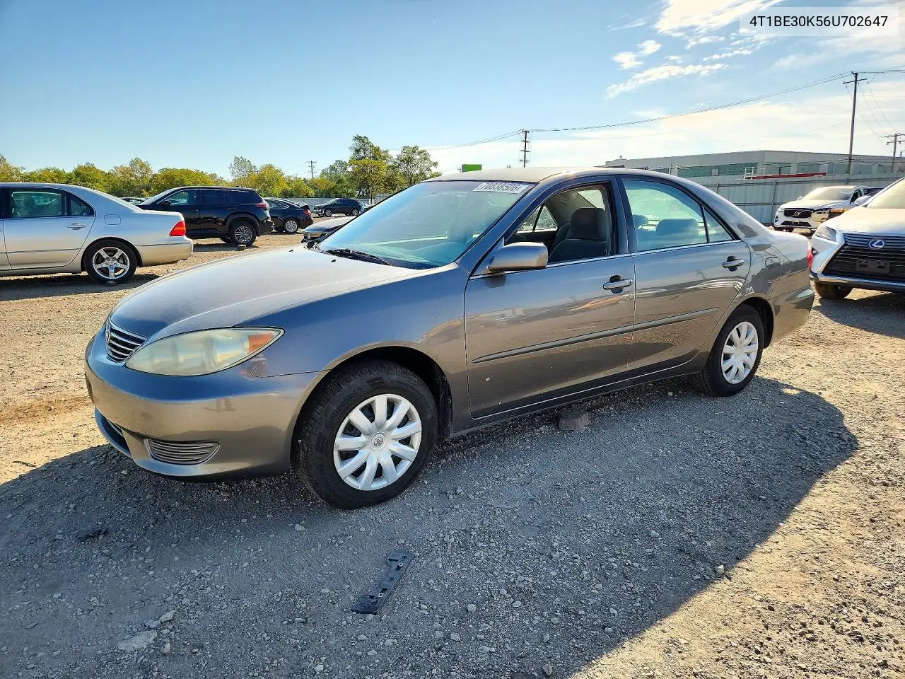 TOYOTA CAMRY 2006, VIN 4T1BE30K56U702647