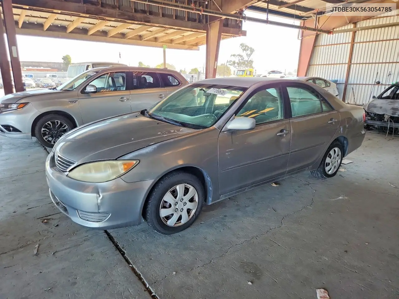 TOYOTA CAMRY 2006, VIN JTDBE30K563054785
