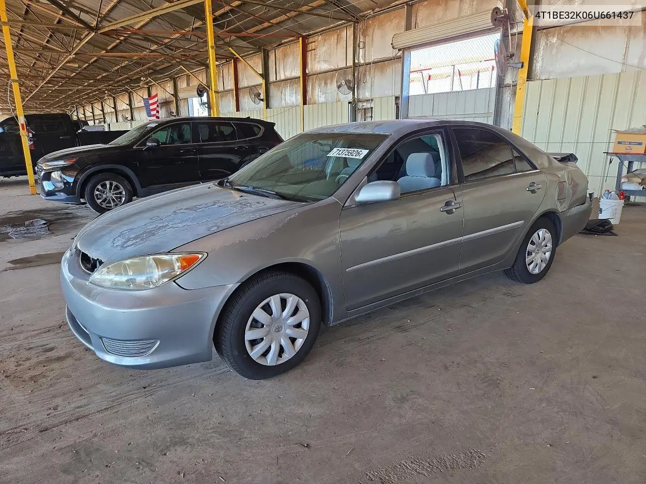 TOYOTA CAMRY 2006, VIN 4T1BE32K06U661437