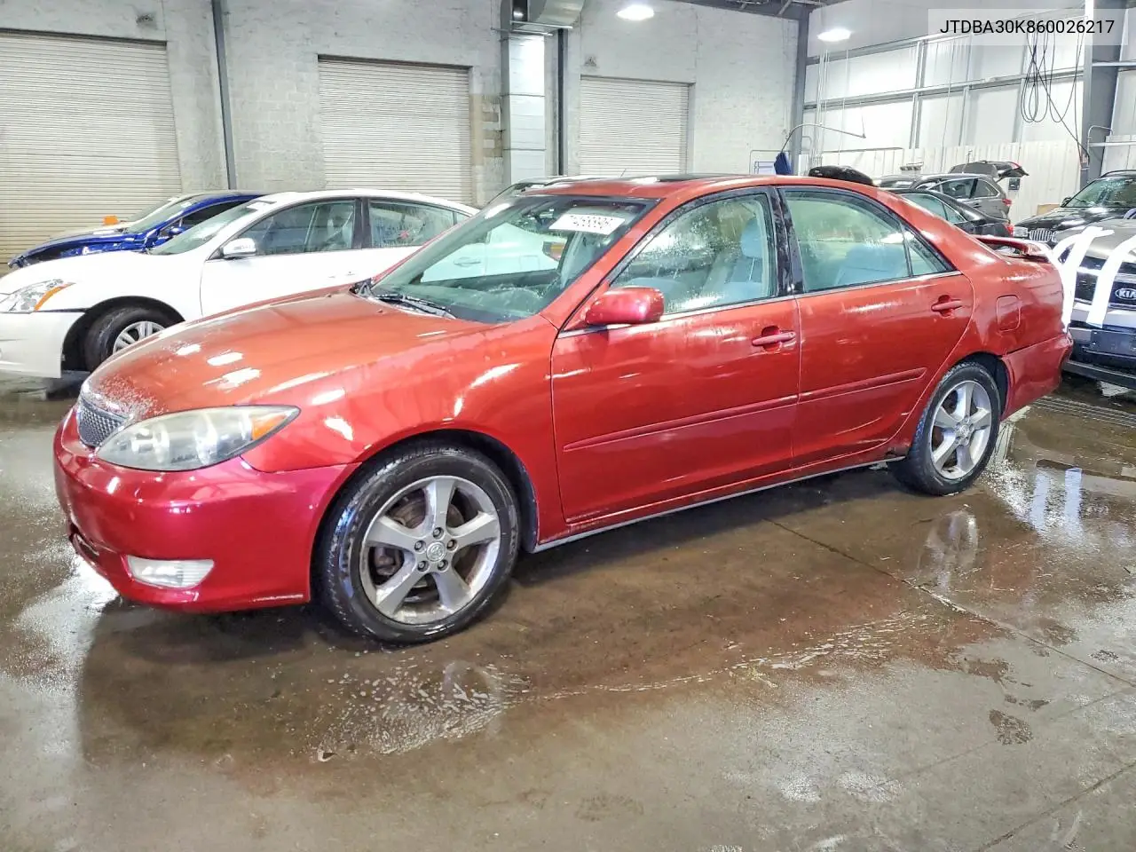 TOYOTA CAMRY 2006, VIN JTDBA30K860026217